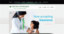 Desktop Screenshot of ibnsinafoundation.org