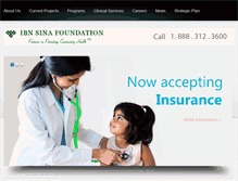 Tablet Screenshot of ibnsinafoundation.org